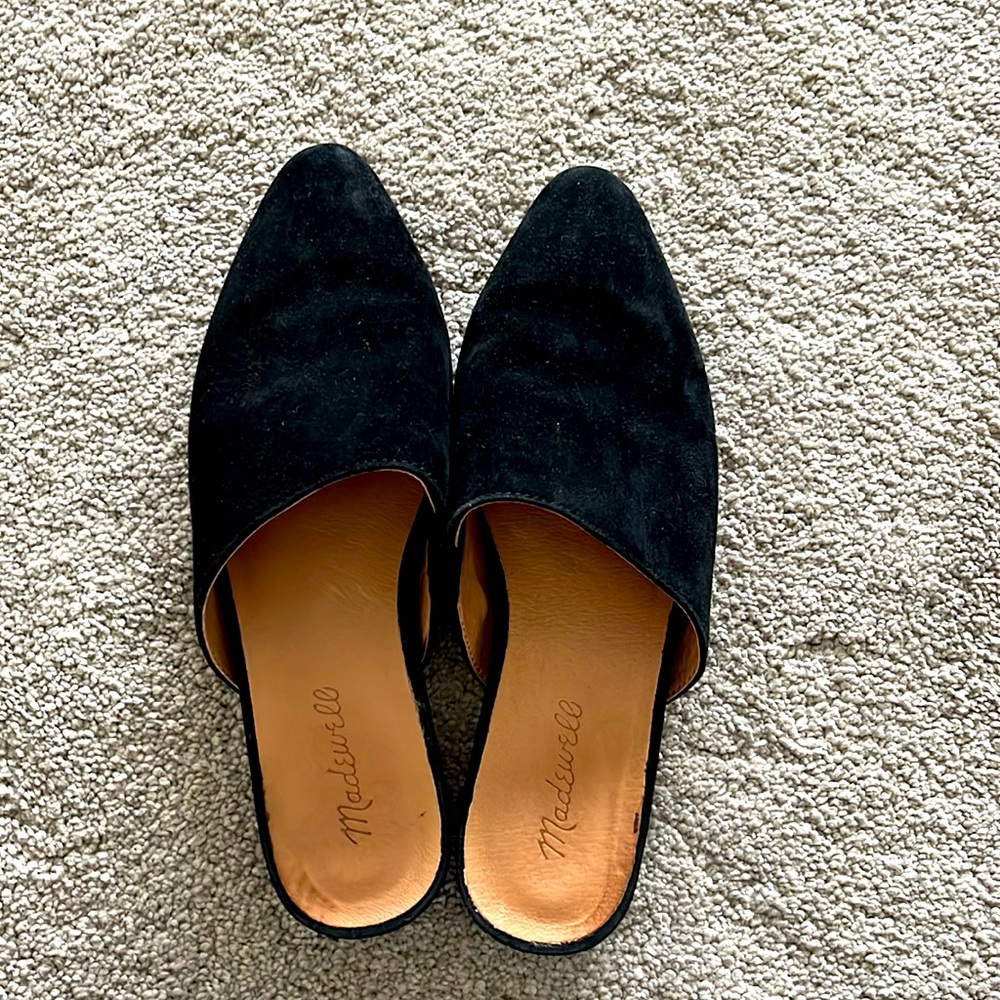 Madewell remi black mules. Size 7.5.